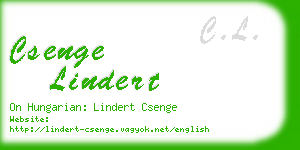 csenge lindert business card